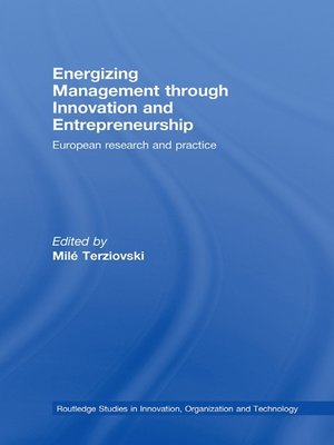 cover image of Energizing Management Through Innovation and Entrepreneurship
